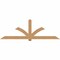 Ekena Millwork Redmond Smooth Timber Gable Bracket, Western Red Cedar, 108"W x 36"H x 3 1/2"D x 5 1/2"F, 8/12 Pitch GBW108X36X0406RED00SWR - alternate 1